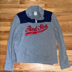 pink redsox quarter zip